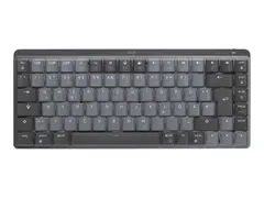 Logitech Master Series MX Mechanical Mini Tastatur - bakbelysning - trådløs - Bluetooth LE - QWERTZ - Tysk - tastsvitsj: Clicky - grafitt