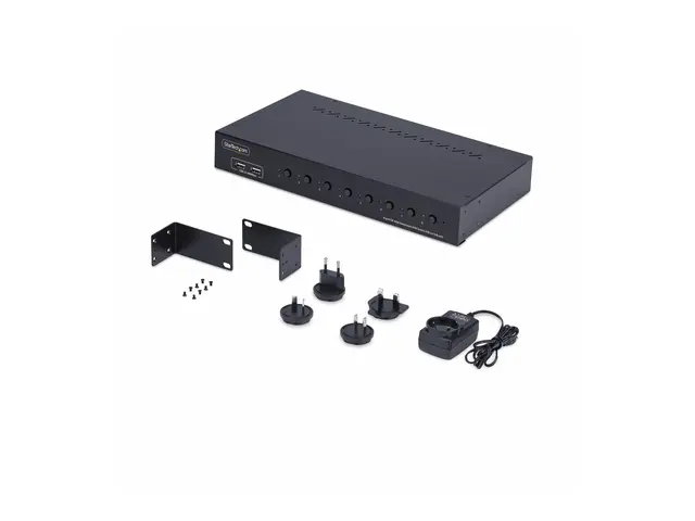StarTech.com 8-Port DisplayPort KVM Switch w/1U Rack Mount Kit, 4K...