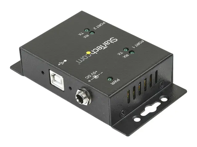StarTech.com USB to Serial Adapter - 2 Port - Wall Mount - Din Rai...
