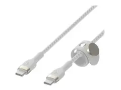Belkin BoostCharge - USB-kabel - 24 pin USB-C (hann) til 24 pin USB-C (hann) 3 m - hvit