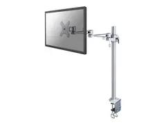 Neomounts FPMA-D935POLE70 - Monteringssett full bevegelse - for LCD-skjerm - sølv - skjermstørrelse: 10"-30" - klemmemonterbar, skrivebordsmonterbar