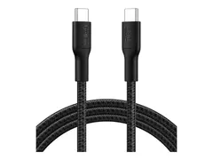 Belkin BoostCharge - USB-kabel 24 pin USB-C (hann) til 24 pin USB-C (hann) - 2 m - USB Power Delivery (240 W), flettet kabel - svart