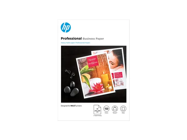 HP Professional - Matt A4 (210 x 297 mm) 180 g/m² 150 ark fotopapi...