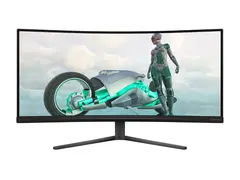 Philips Evnia 3000 34M2C3500L - LED-skjerm gaming - kurvet - 34" - 3440 x 1440 WQHD @ 180 Hz - Fast VA - 300 cd/m² - 4000:1 - HDR10 - 1 ms - 2xHDMI, DisplayPort - koksgrå