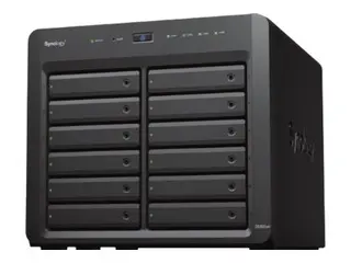 Synology Disk Station DS2422+ - NAS-server 12 brønner - 144 TB - SATA 3Gb/s - HDD 12 TB x 12 - RAID 0, 1, 5, 6, 10, JBOD - RAM 4 GB - Gigabit Ethernet - iSCSI støtte