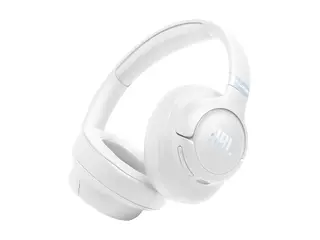 JBL TUNE 780NC - Hodetelefoner med mikrofon full størrelse - Bluetooth - trådløs, kablet - aktiv støydemping - USB-C - hvit