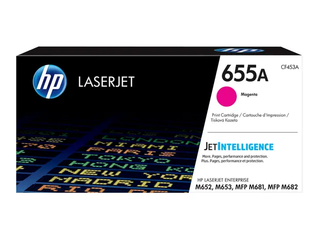 HP 655A - Magenta original LaserJet tonerpatron (CF453A) for Color...