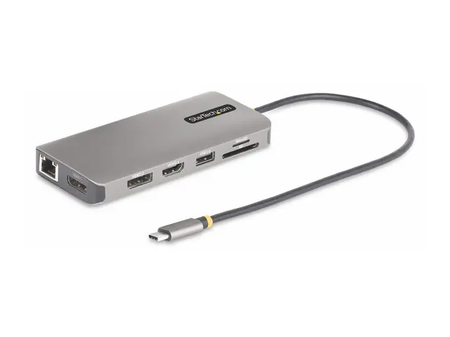 StarTech.com USB-C Triple-Monitor Multiport Adapter, HDMI/DP/Card ...