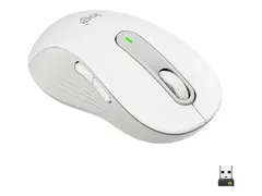 Logitech Signature M650 L - Mus - stor størrelse optisk - 5 knapper - trådløs - 2.4 GHz, Bluetooth - Logitech Logi Bolt USB-mottaker - elfenbenshvit