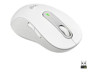 Logitech Signature M650 L - Mus - stor størrelse optisk - 5 knapper - trådløs - 2.4 GHz, Bluetooth - Logitech Logi Bolt USB-mottaker - elfenbenshvit