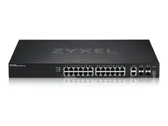 Zyxel XGS2220 Series XGS2220-30 Switch - L3-tilgang, NebulaFLEX Cloud - Styrt - 24 x Gigabit Ethernet + 6 x 10/100/1000 (opplink) - stasjonær, rackmonterbar