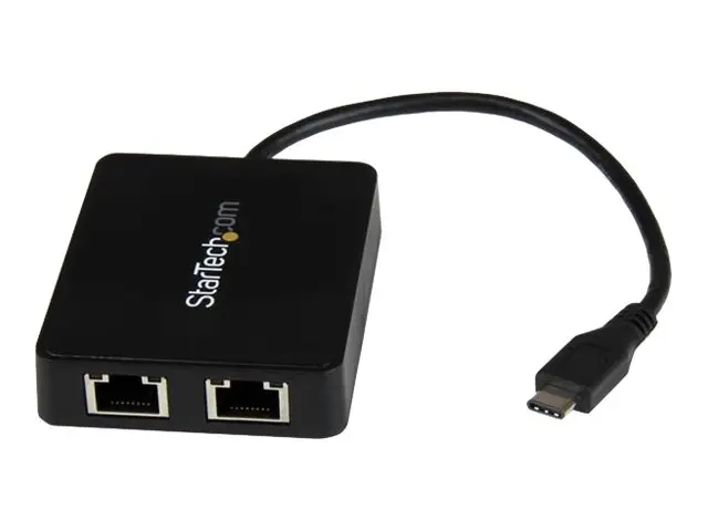 StarTech.com USB-C to Dual Gigabit Ethernet Adapter with USB 3.0 (...