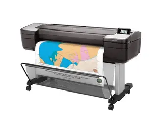 HP DesignJet T1700 - 44&quot; storformatsskriver farge - ink-jet - 1118 x 1676 mm - 2400 x 1200 dpi - inntil 0.55 min/side - Gigabit LAN, USB-vert - kutter