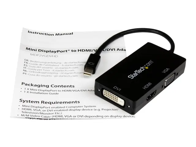 StarTech.com 3 in 1 Mini DisplayPort Adapter - 1080p - Mini DP / T...