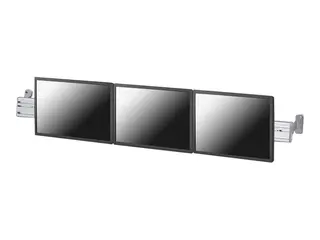 Neomounts FPMA-WTB100 - Monteringssett (verktøysholder) fast - for 3 LCD-skjermer - sølv - skjermstørrelse: 10"-24" - veggmonterbar