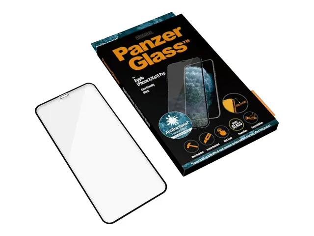PanzerGlass - Skjermbeskyttelse for mobiltelefon glass rammefarge ...