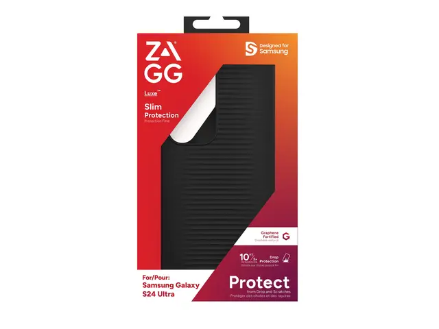 ZAGG Luxe - Baksidedeksel for mobiltelefon svart Samsung Galaxy S2...