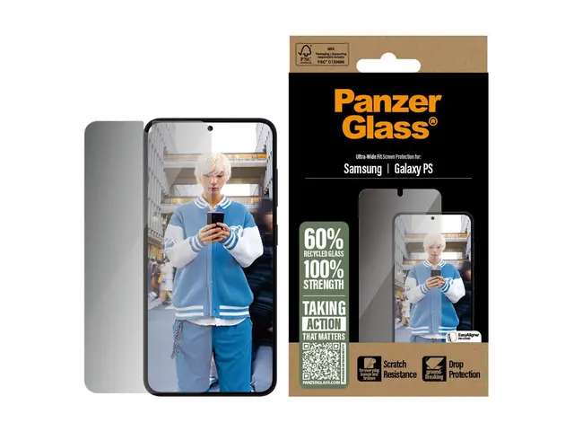 PanzerGlass - Skjermbeskyttelse for mobiltelefon ultrabred passfor...