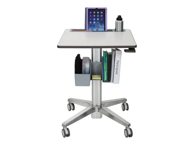Ergotron LearnFit Tall - Stående skrivebord mobil rektangulær hvit...