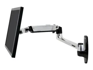 Ergotron LX - Monteringssett (veggmontering, skjermarm) for LCD-skjerm - aluminium - polert aluminium - skjermst&#248;rrelse: inntil 34&quot;