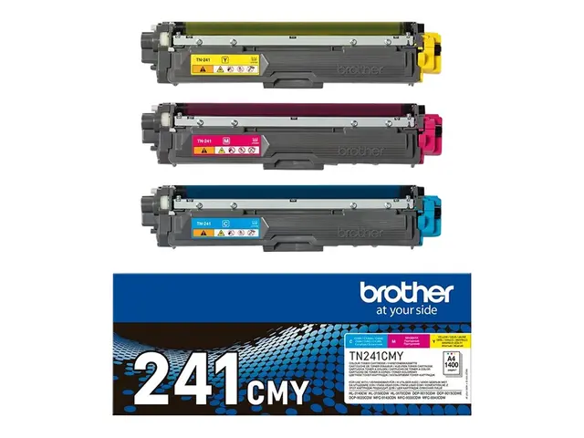 Brother TN241CMY - 3-pack - gul, cyan, magenta - original - tonerp...