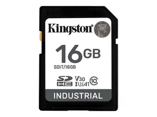 Kingston Industrial - Flashminnekort - 16 GB A1 / Video Class V30 / UHS-I U3 / Class10 - microSDHC UHS-I
