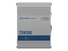 Teltonika TSW200 - Switch - ikke-styrt - 8 x 10/100/1000 + 2 x Gigabit SFP DIN-skinnemonterbar, veggmonterbar - PoE+ - DC
