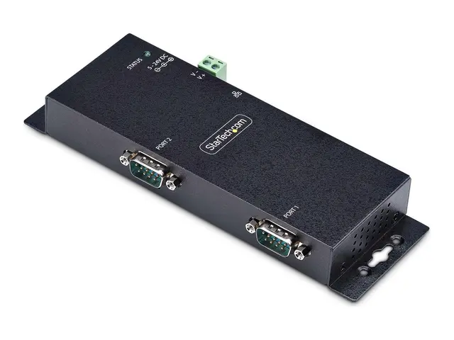 StarTech.com 2P Serial to Ethernet Adapter, IP LAN RS232 DB9 Conve...