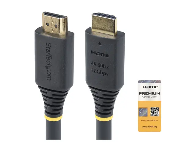 StarTech.com 1.5m (4.9ft) Premium Certified High Speed HDMI Cable,...