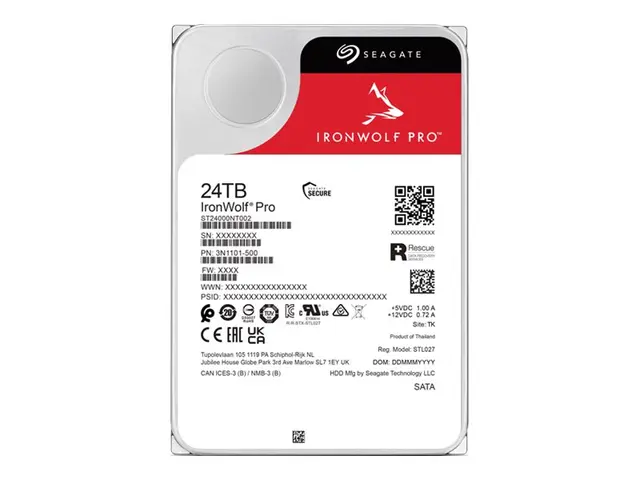 Seagate IronWolf Pro ST24000NT002 - Harddisk 24 TB intern 3.5" SAT...