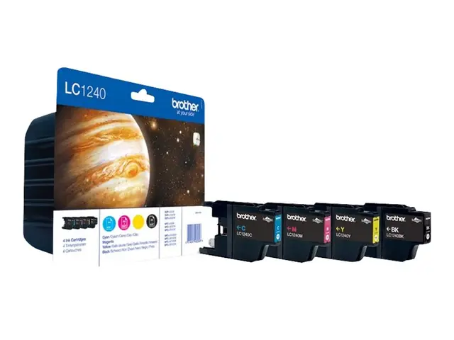 Brother LC1240 Value Pack - 4-pack - svart, gul, cyan, magenta - o...