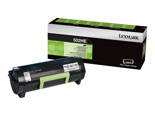 Lexmark 502HE - Høy ytelse - svart - original - tonerpatron Lexmar...