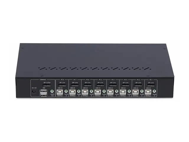 StarTech.com 8-Port DisplayPort KVM Switch w/1U Rack Mount Kit, 4K...