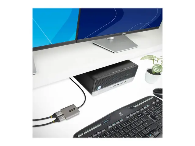 StarTech.com DP to Dual HDMI MST HUB, 4K 60Hz, DisplayPort Multi M...