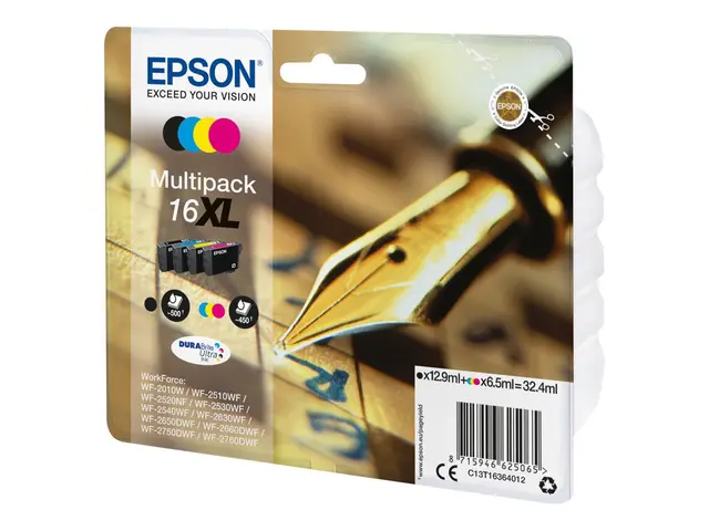 Epson 16XL Multipack - 4-pack - XL - svart, gul, cyan, magenta - o...