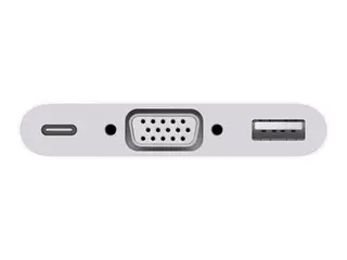 Apple USB-C VGA Multiport Adapter VGA-adapter - 24 pin USB-C (hann) til HD-15 (VGA), USB-type A, 24 pin USB-C (hunn)