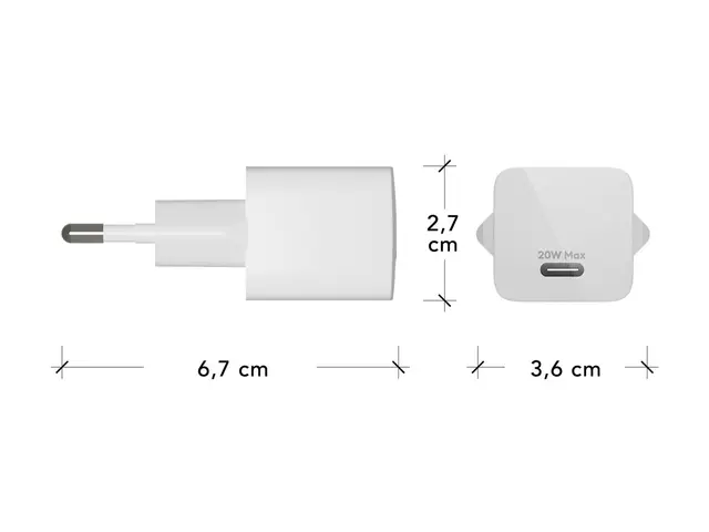 dbramante1928 re-charge - Strømadapter 20 watt PD (USB-C) hvit Europa