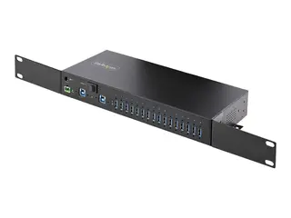 STARTECH.COM 16-Port Industrial USB 3. Hub 5Gbps Mountable Terminal Block Powe