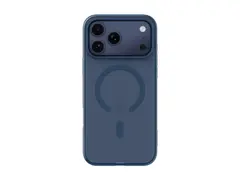 Belkin SheerForce Grip Series - Baksidedeksel for mobiltelefon MagSafe-samsvar - laget av resirkulerte materialer - marineblå - for Apple iPhone 17 Pro Max