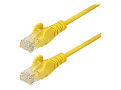 StarTech.com - Koblingskabel - RJ-45 (hann) til RJ-45 (hann) 25 cm - 3.6 mm - UTP - CAT 5/5e/6 - IEEE 802.3bt - halogenfri, uten hindringer, rett - gul