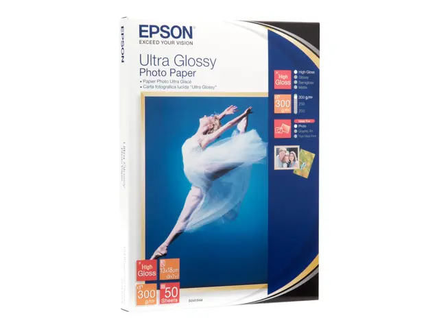 Epson Ultra Glossy Photo Paper - Blank - 130 x 180 mm 50 ark fotop...