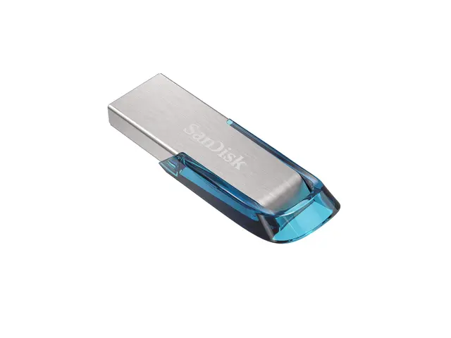SanDisk Ultra Flair - USB-flashstasjon - 128 GB - USB 3.0 - blå