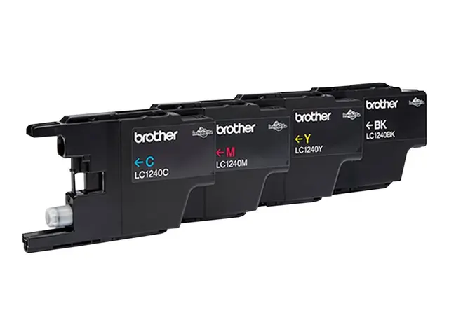 Brother LC1240 Value Pack - 4-pack - svart, gul, cyan, magenta - o...