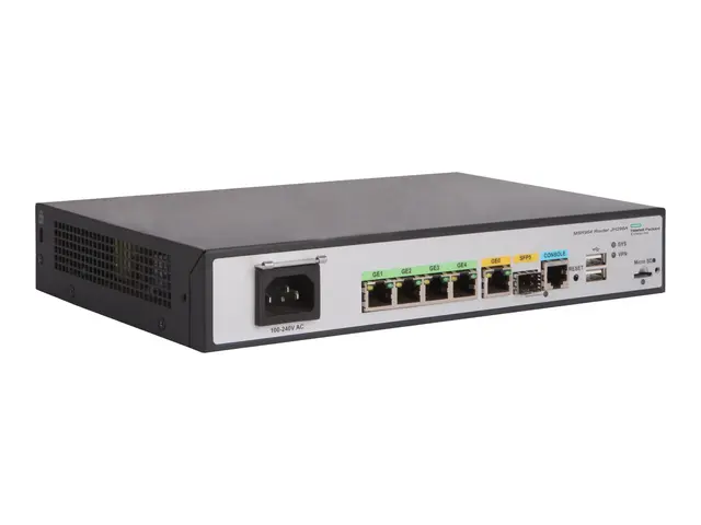 HPE MSR954 - Ruter 4-portssvitsj 1GbE rackmonterbar