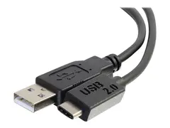 C2G 12ft USB C to USB A Cable - M/M USB-kabel - 24 pin USB-C (hann) til USB (hann) - USB 2.0 - 3.66 m - formst&#248;pt - svart