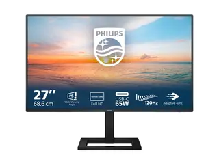 Philips 27E1N1300AE - LED-skjerm - 27&quot; - 1920 x 1080 Full HD (1080p) @ 100 Hz IPS - 1300:1 - 1 ms - HDMI, USB-C - h&#248;yttalere - teksturert svart