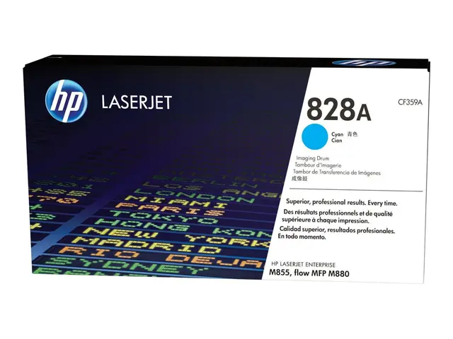 HP 828A - Cyan original trommelsett for Color LaserJet Enterprise ...