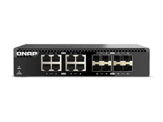 QNAP QSW-3216R-8S8T - Switch - 8 x 100/1000/2.5G/5G/10GBase-T + 8 x 10Gb Ethernet SFP+ rackmonterbar