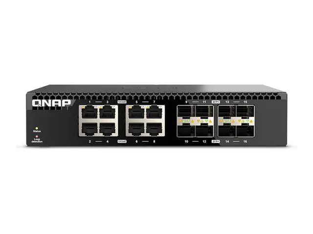 QNAP QSW-3216R-8S8T - Switch 8 x 100/1000/2.5G/5G/10GBase-T + 10Gb...