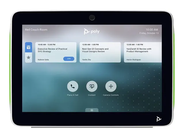 Poly TC10 - Berøringskontroller Certified for Zoom Rooms hvit